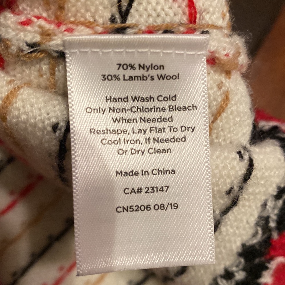 Talbots Fair Isle sweater size xsP.  Great condition lambs wool - Picture 6 of 6